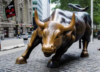 Bull statue